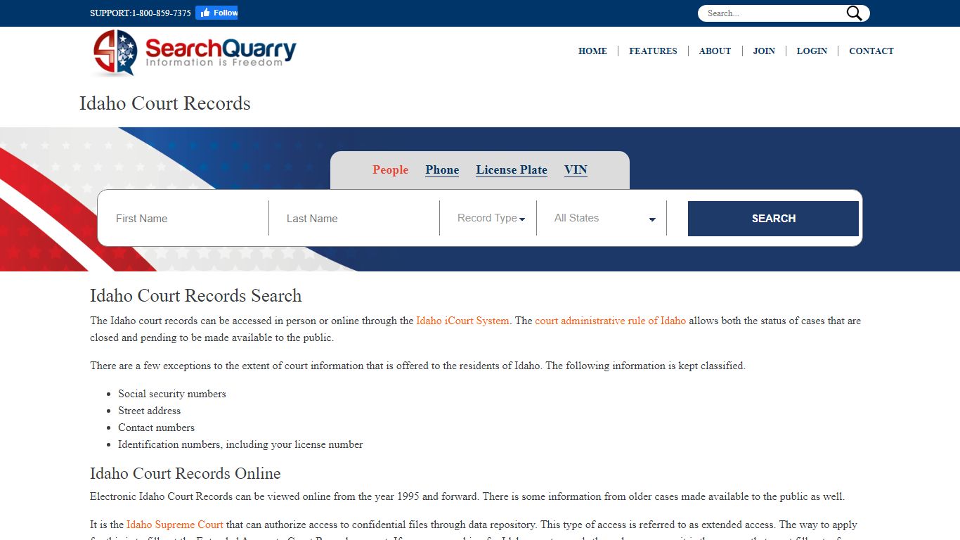 Enter a Name to View Idaho Court Records Online - SearchQuarry